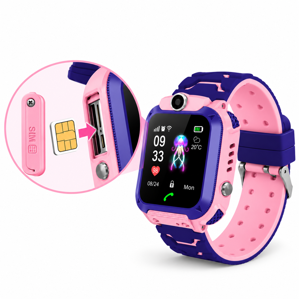 KivoOne GPS Watch - Pink & purple